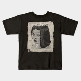 Mazzy Star BW Watercolor Kids T-Shirt